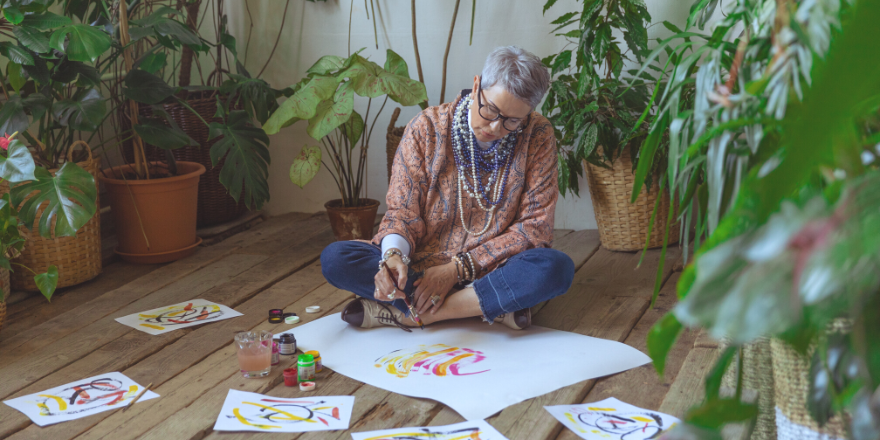 art personne âgée